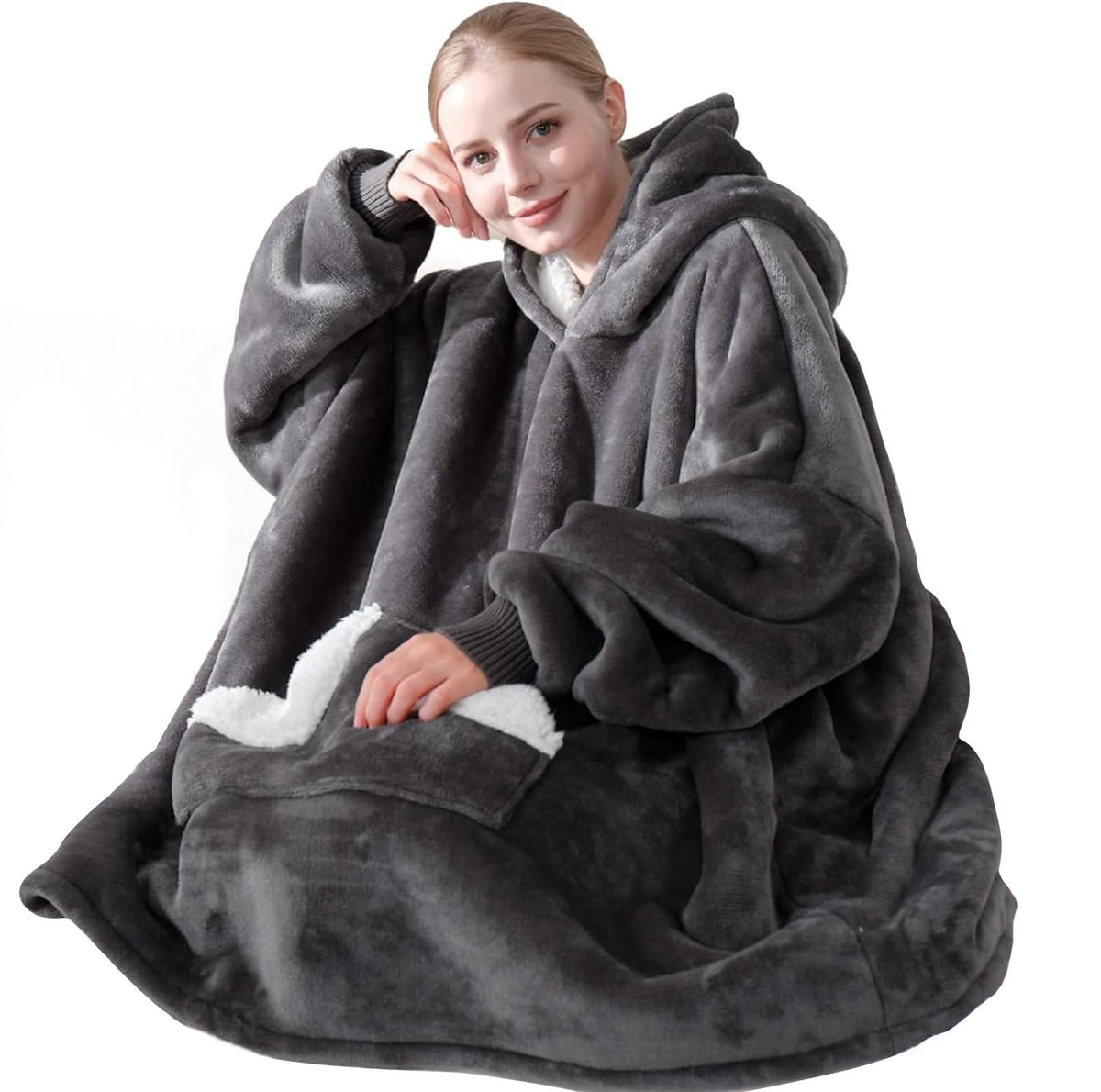 Giant Wearable Hooded Blanket