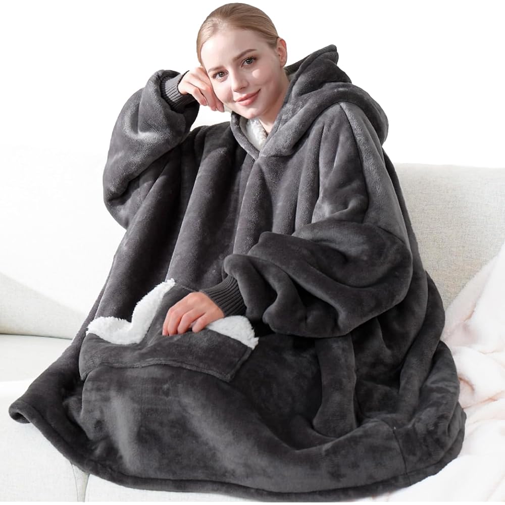 Giant Wearable Hooded Blanket
