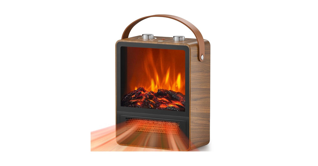 Portable Electric Fireplace Stove Heater (Flame Effect)